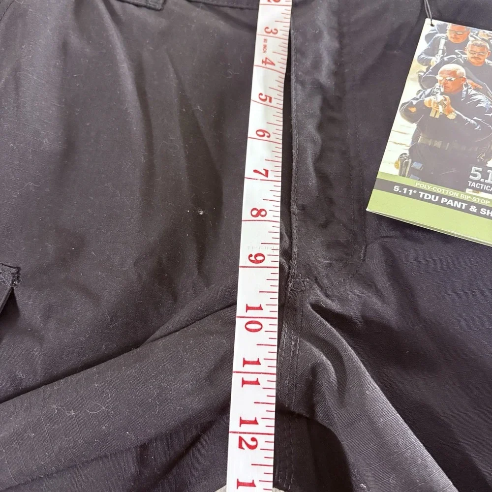 511 Tactical Pants Mens Large Long Black Ripstop Relaxed Fit TDU Cargo Workwear